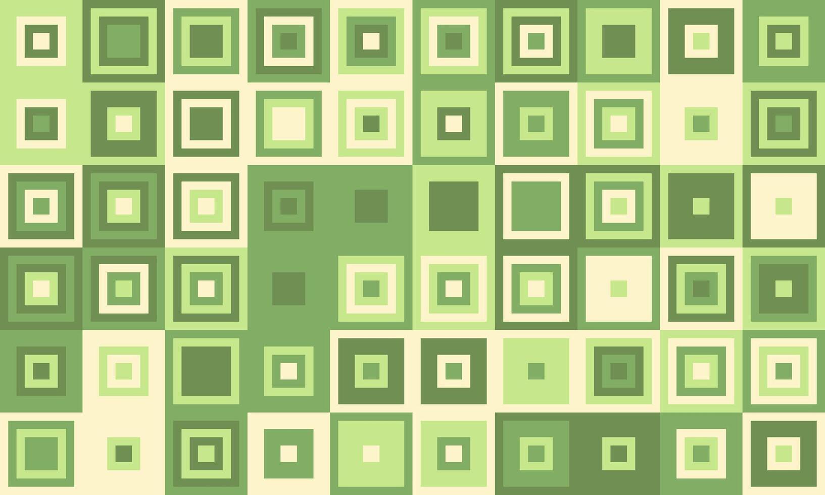 Abstract green and beige square pattern. Geometric design ideal for backgrounds, textiles, or website design. Modern, minimalist style evokes calmness and order. vector