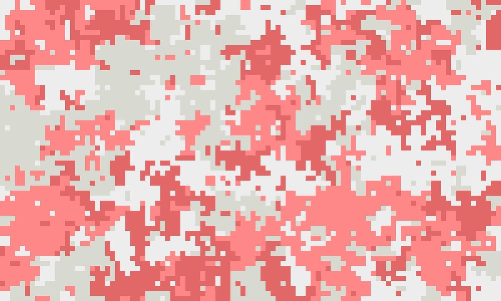 Abstract pink and beige digital camouflage pattern. Perfect for fashion, textile design, or as a modern background. The pixelated texture adds a unique, energetic vibe. vector