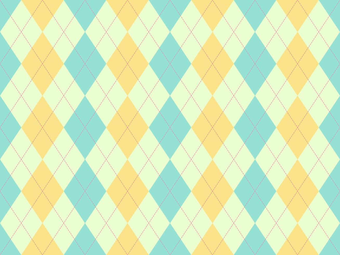 Delightful pastel argyle pattern. Perfect for backgrounds, textiles, packaging, or website design. Offers a cheerful, classic, and versatile aesthetic. vector