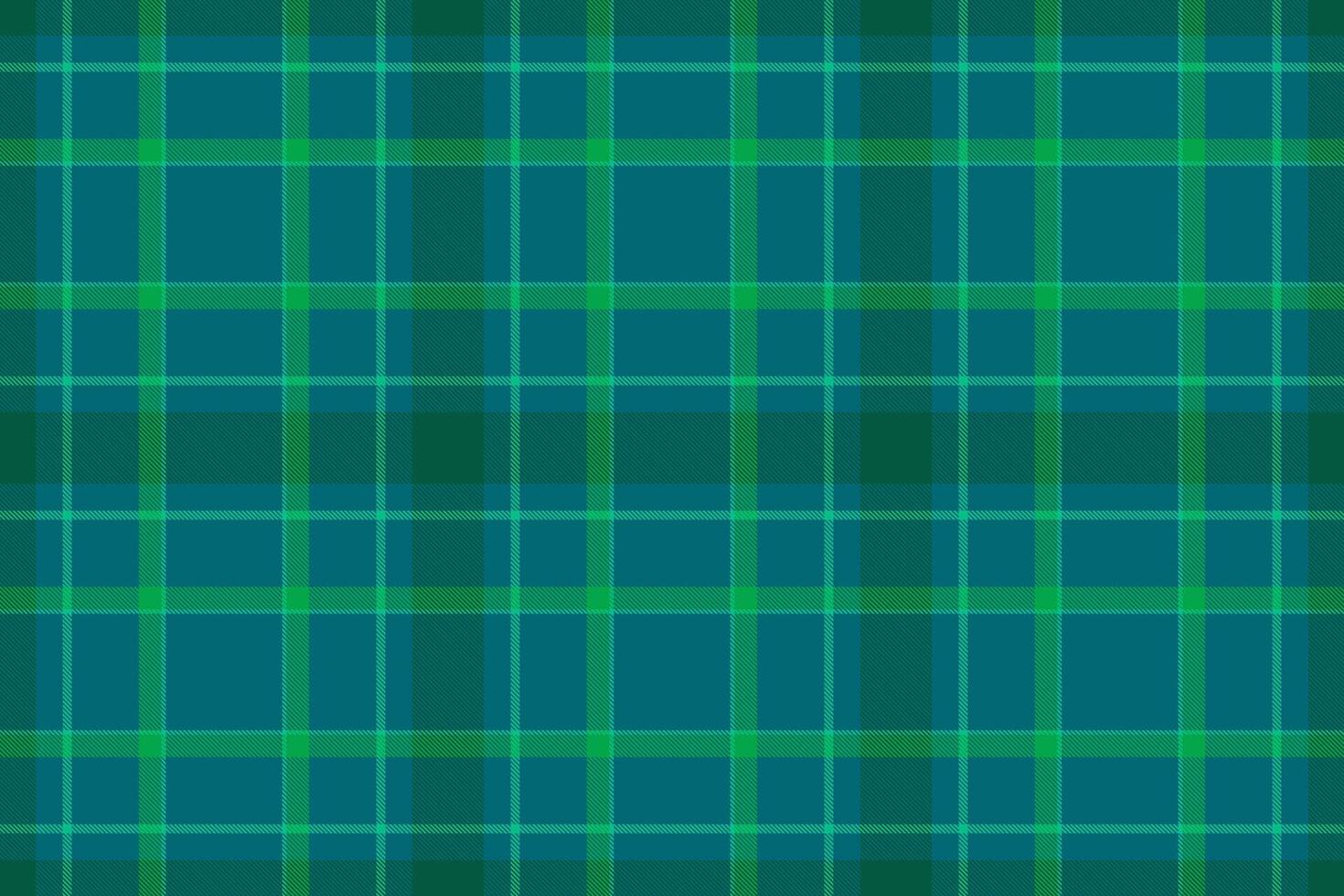 New year plaid check background, geometrical fabric seamless. Multicultural pattern texture tartan textile in cyan and teal colors. vector