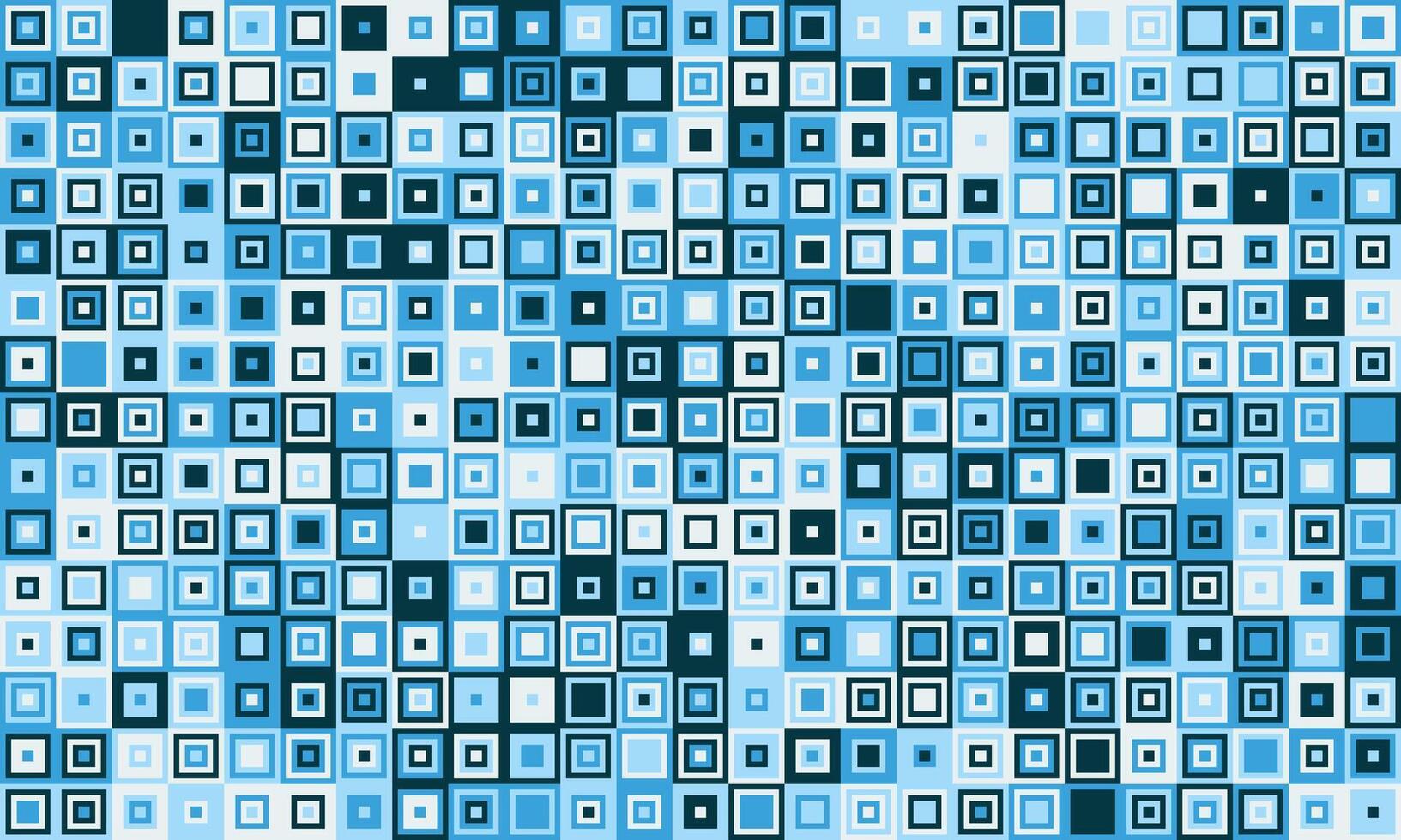 Abstract geometric background featuring a mosaic of tiny, varying shades of blue squares. Ideal for website banners, tech presentations, or modern design projects. vector