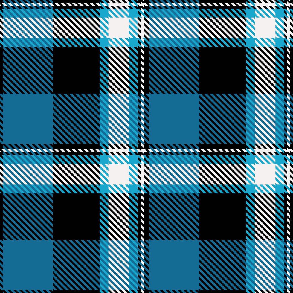 Sheet fabric background textile, turquoise plaid check. Arabic texture tartan pattern seamless in cyan and black colors. vector