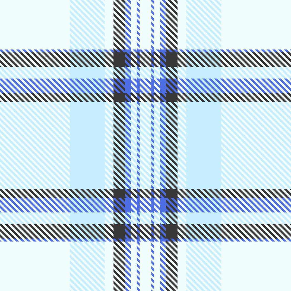 Serene blue and white plaid pattern. Perfect for textile design, website backgrounds, or fashion projects. Clean, modern aesthetic evokes calmness and sophistication. vector