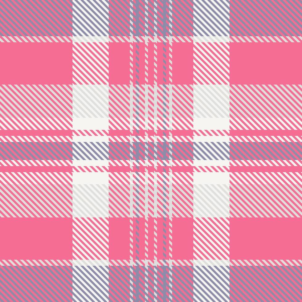 Ornament pattern texture check, gift card fabric plaid. 1940s tartan textile background seamless in red and white colors. vector