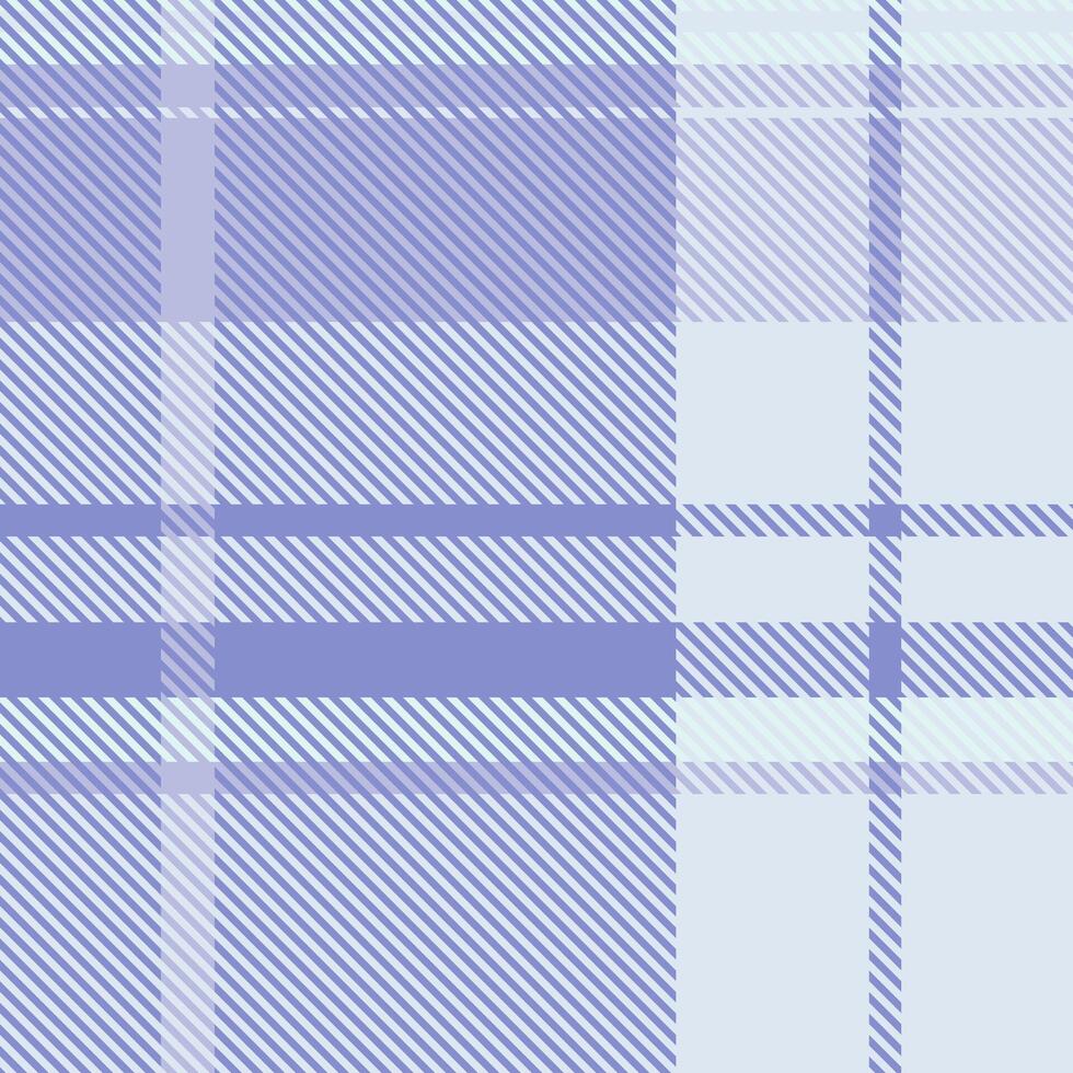 Subtle pastel plaid pattern in calming lavender and white hues. Perfect for textile design, website backgrounds, or stationery. Evokes serenity and sophistication. vector