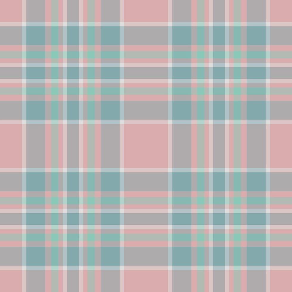 Cut out seamless fabric check, order plaid textile background. Fashionable pattern tartan texture in light and pastel colors. vector