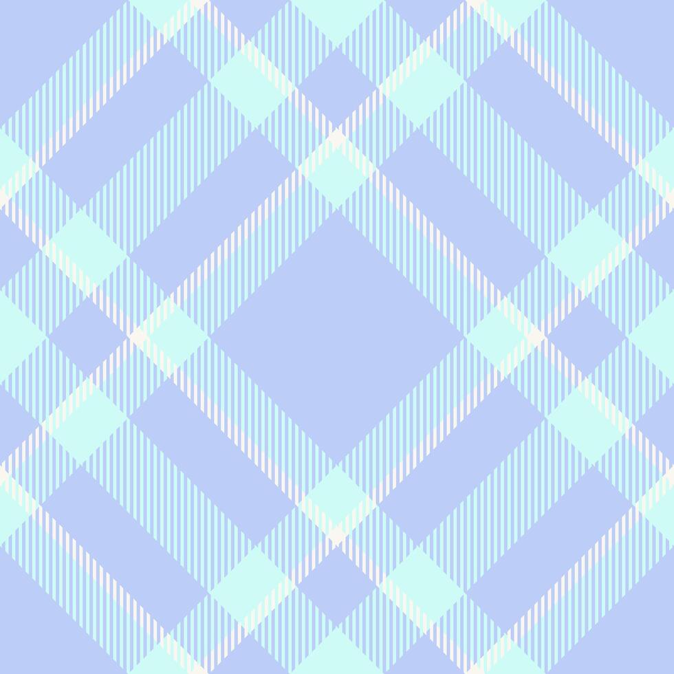 Calm tartan fabric , geometrical pattern background plaid. Grunge seamless check textile texture in light and sea shell colors. vector