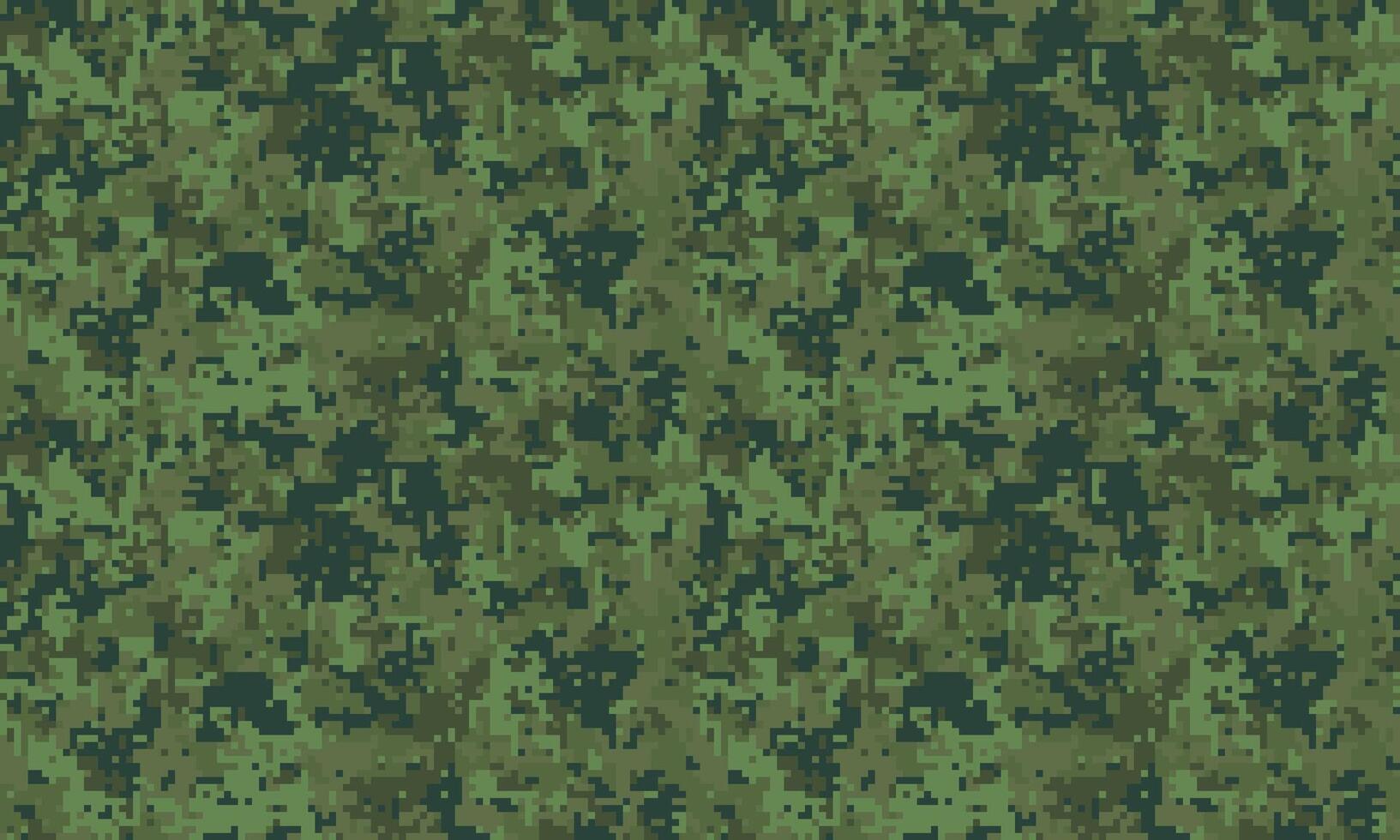 Intricate digital camouflage pattern in shades of green. Perfect for backgrounds, textures, militarythemed designs, or adding a sense of concealment and mystery to your projects. vector