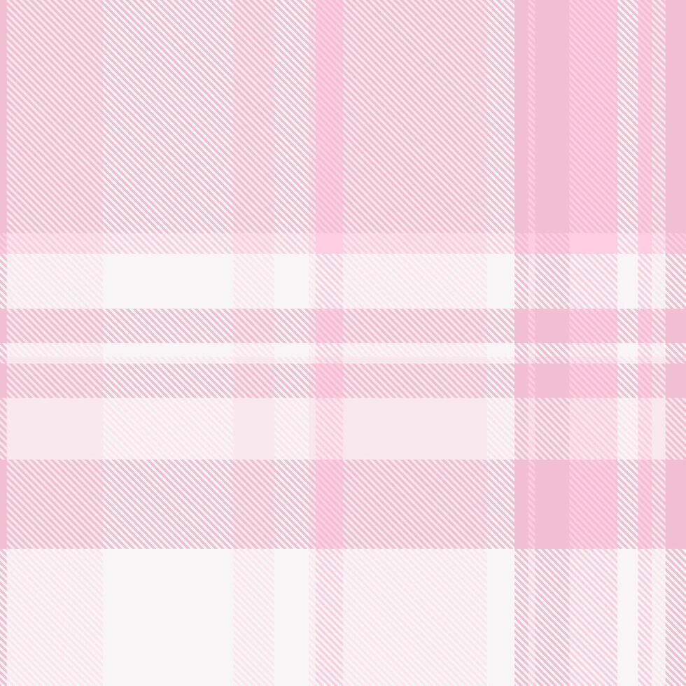 Delicate pink and white plaid pattern. Perfect for textile designs, fashion, backgrounds, or website textures. Subtle elegance and soft texture evoke feelings of calmness and femininity. vector