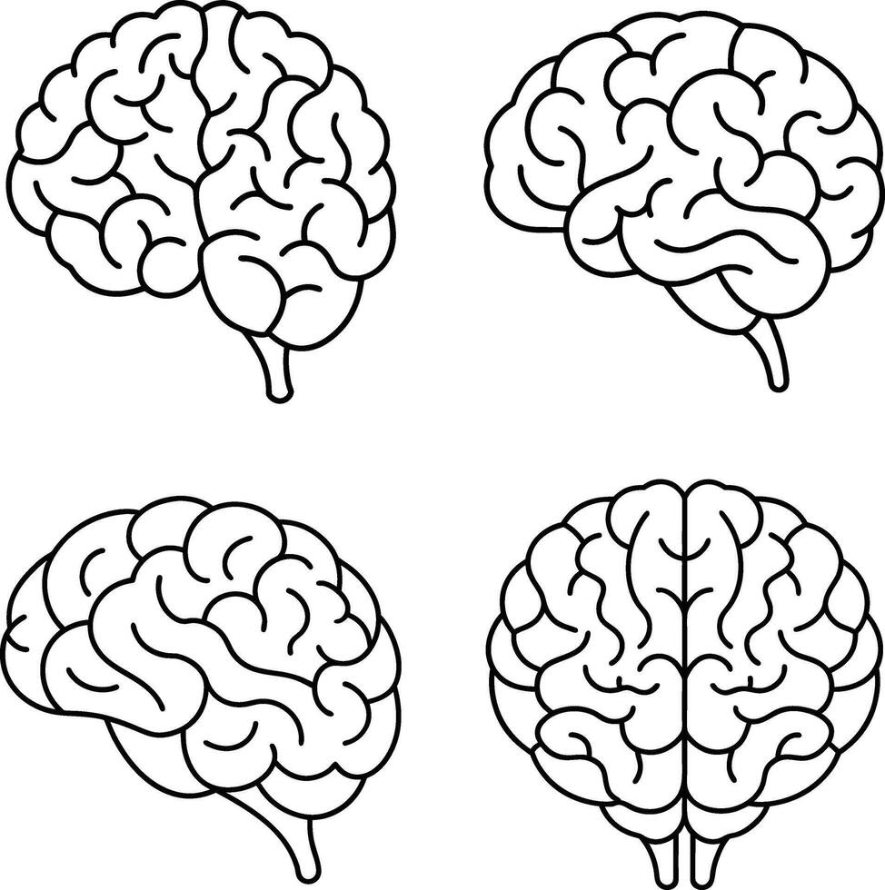 Decorative One Line Art Template for Coloring Page vector