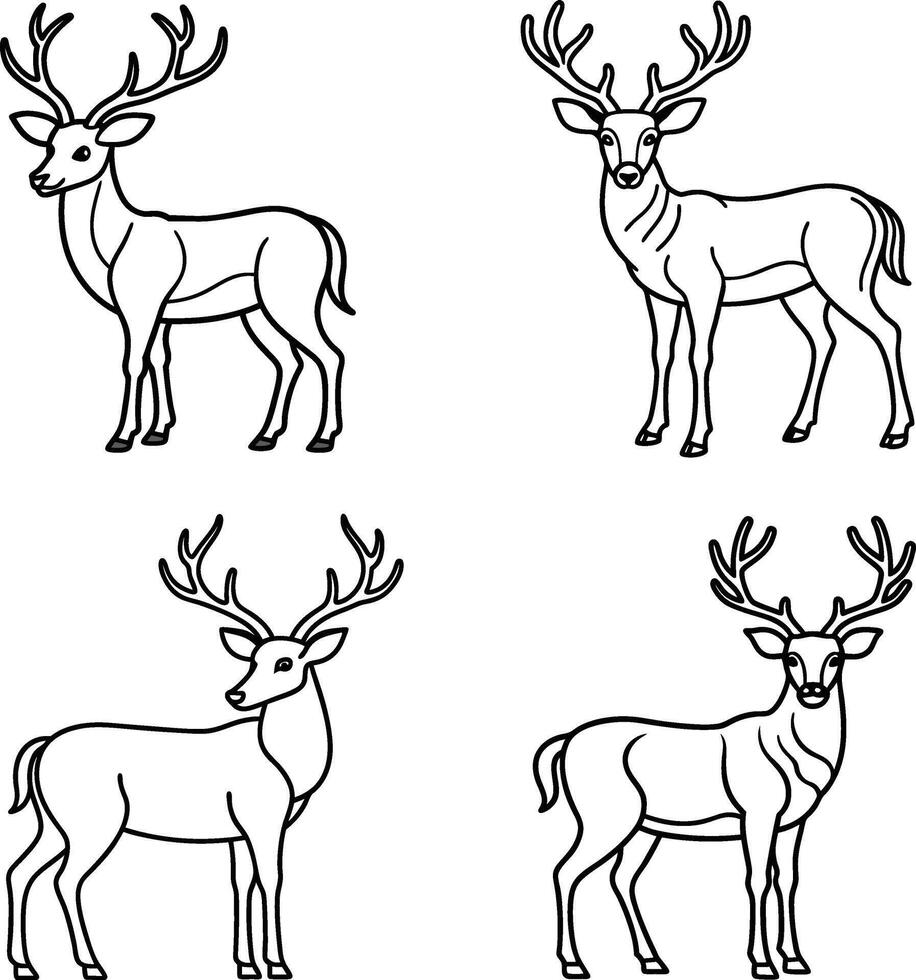 Artistic One Line Art Template for Coloring Page vector