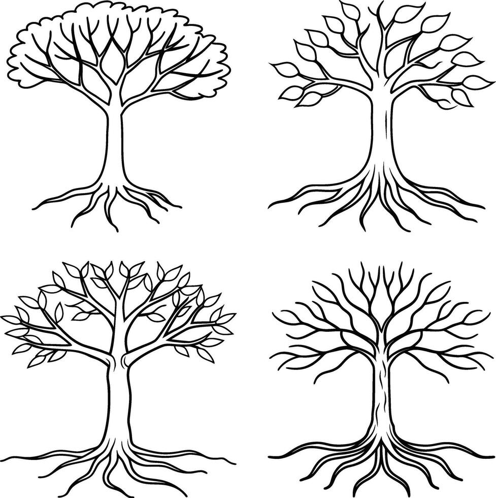 Sketch-Style One Line Art Template for Coloring Page vector