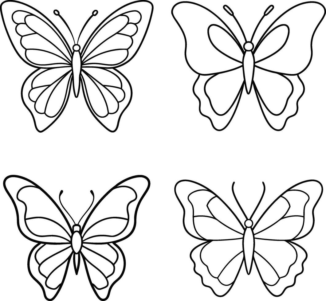 High-Quality One Line Art for Coloring Page vector