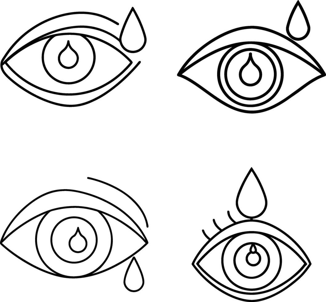 Cartoon One Line Art Template for Coloring Page vector