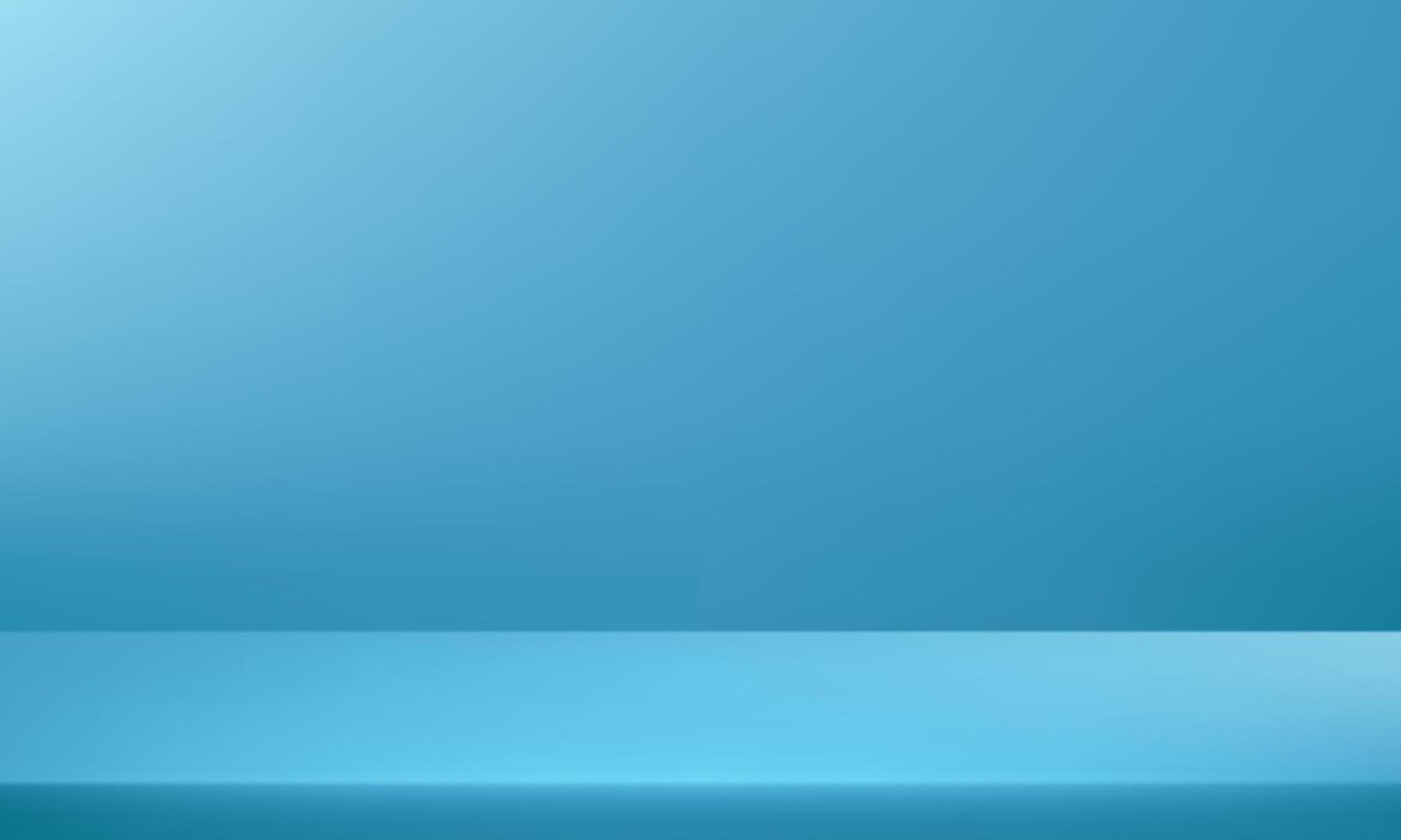 Empty blue studio room background. Space for selling products on the website. illustration. vector