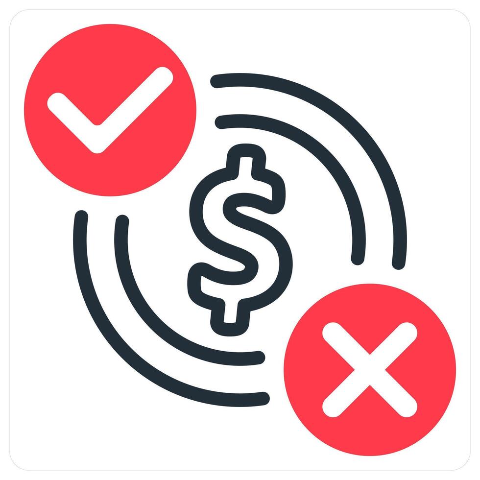 money decision and investment vector