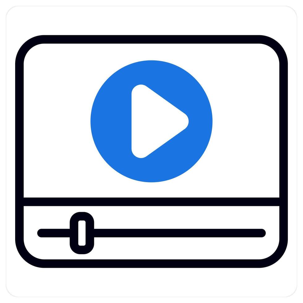 player icon concept in blue vector