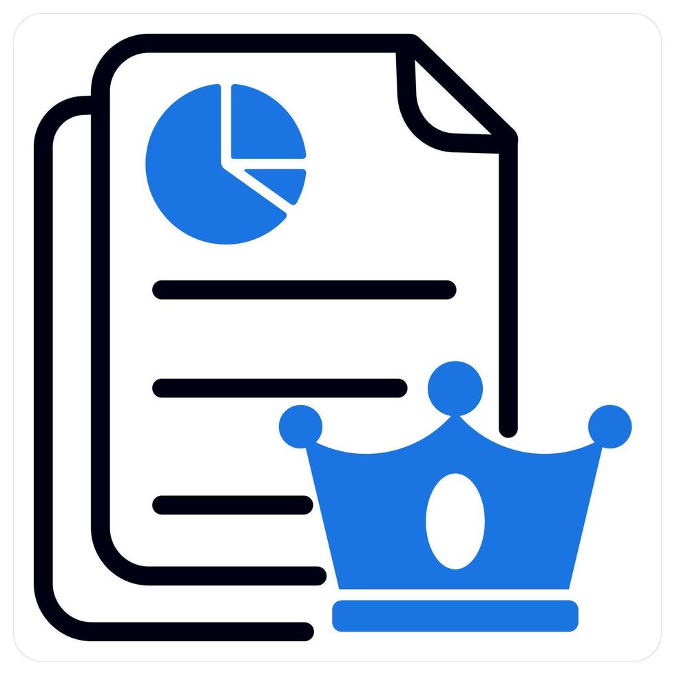 high quality content icon concept in blue vector