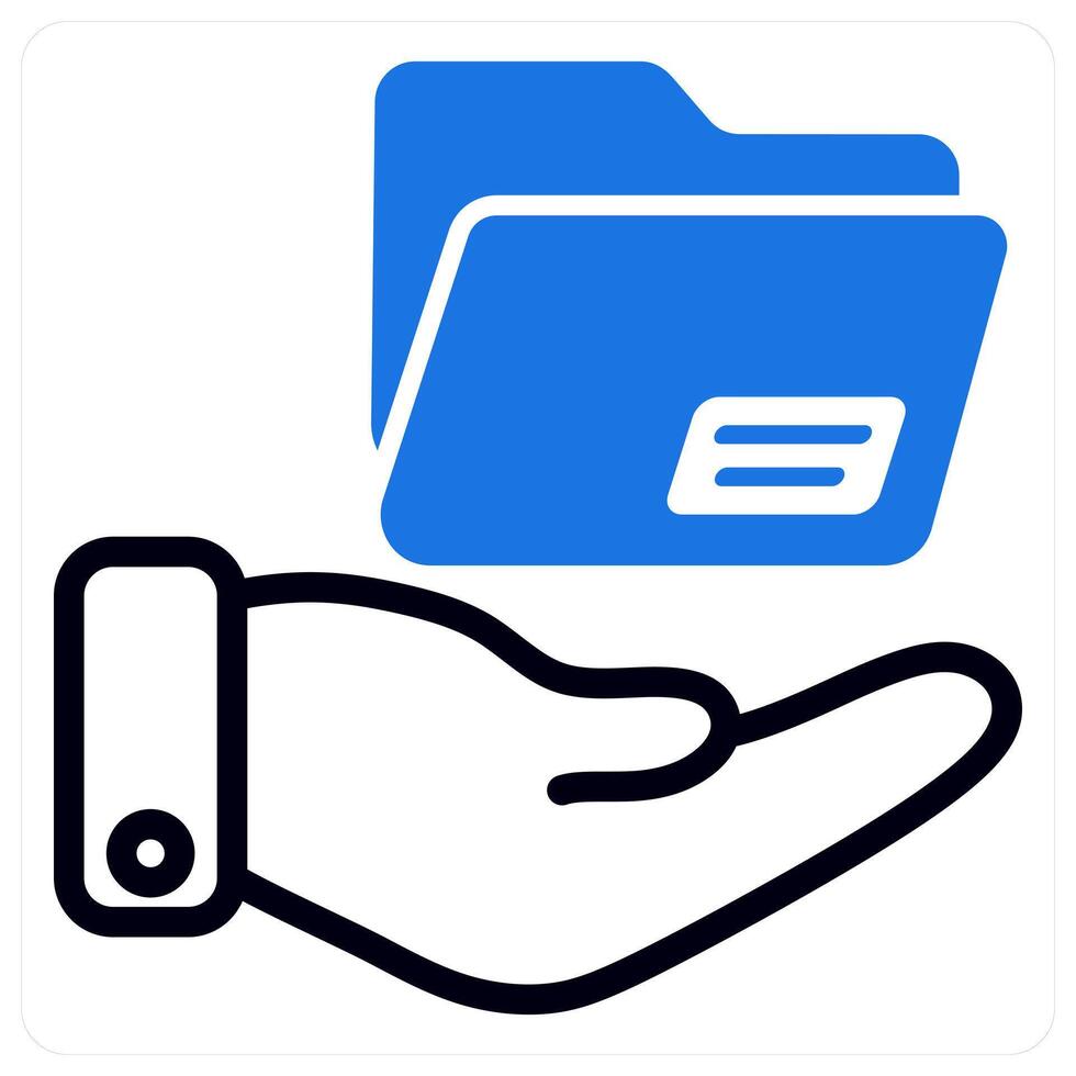 file sharing icon concept in blue vector