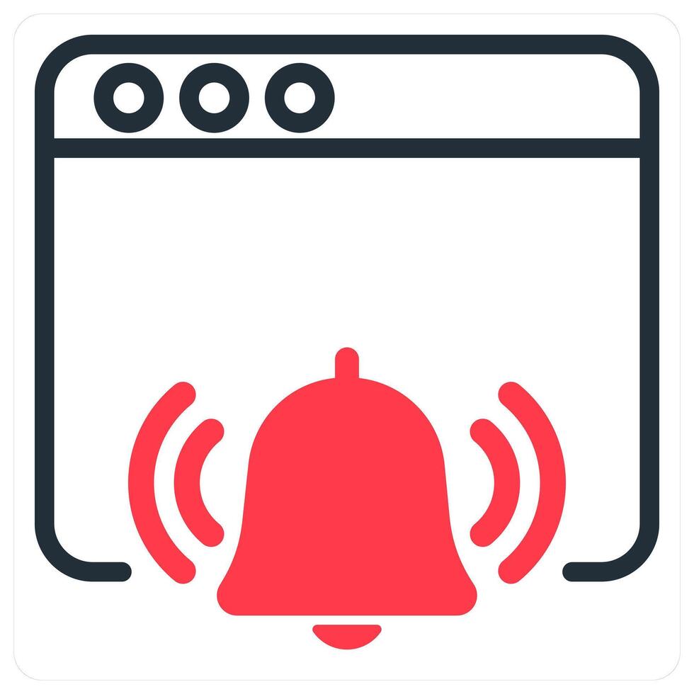 seo notification icon concept in red vector