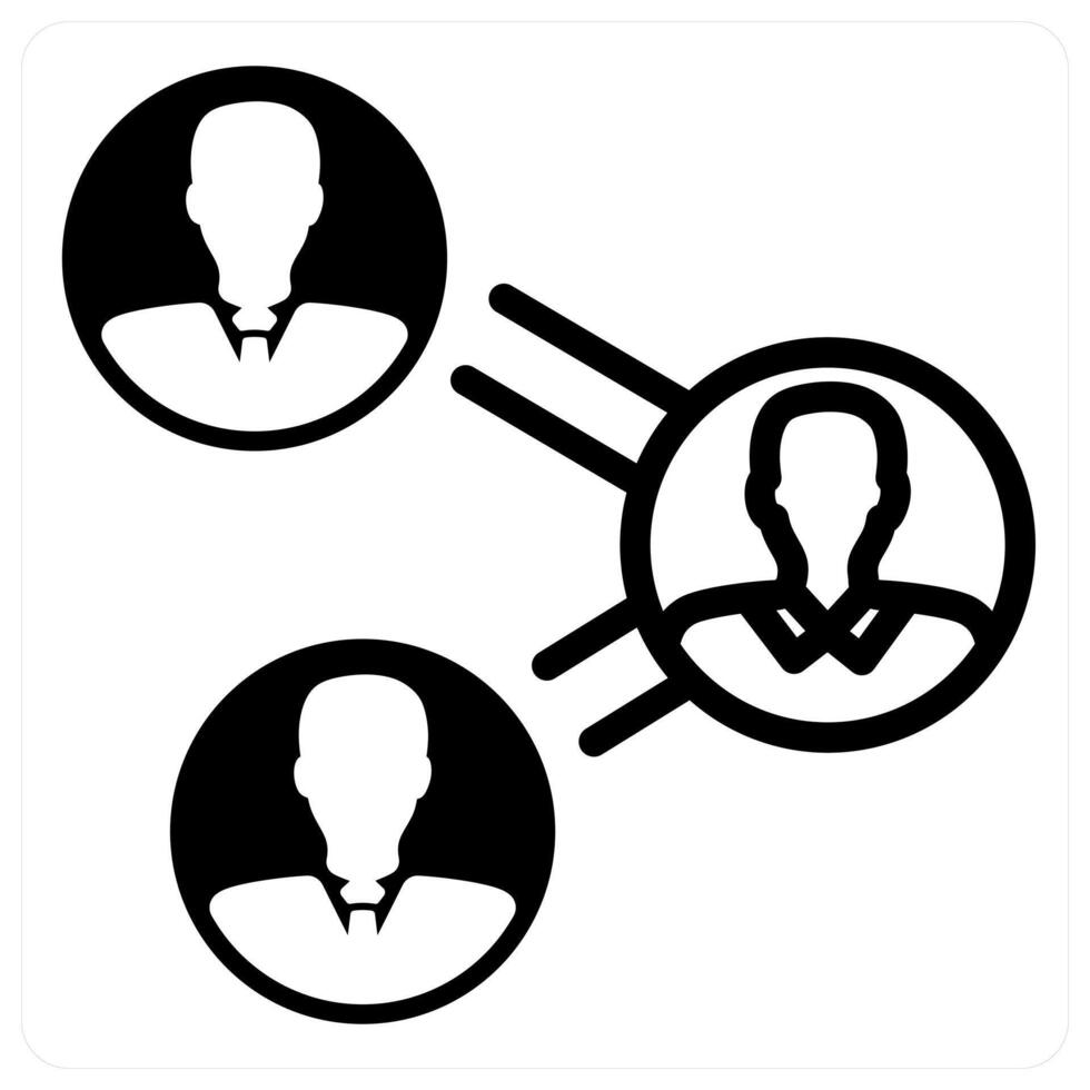 business connectivity icon concept in black vector