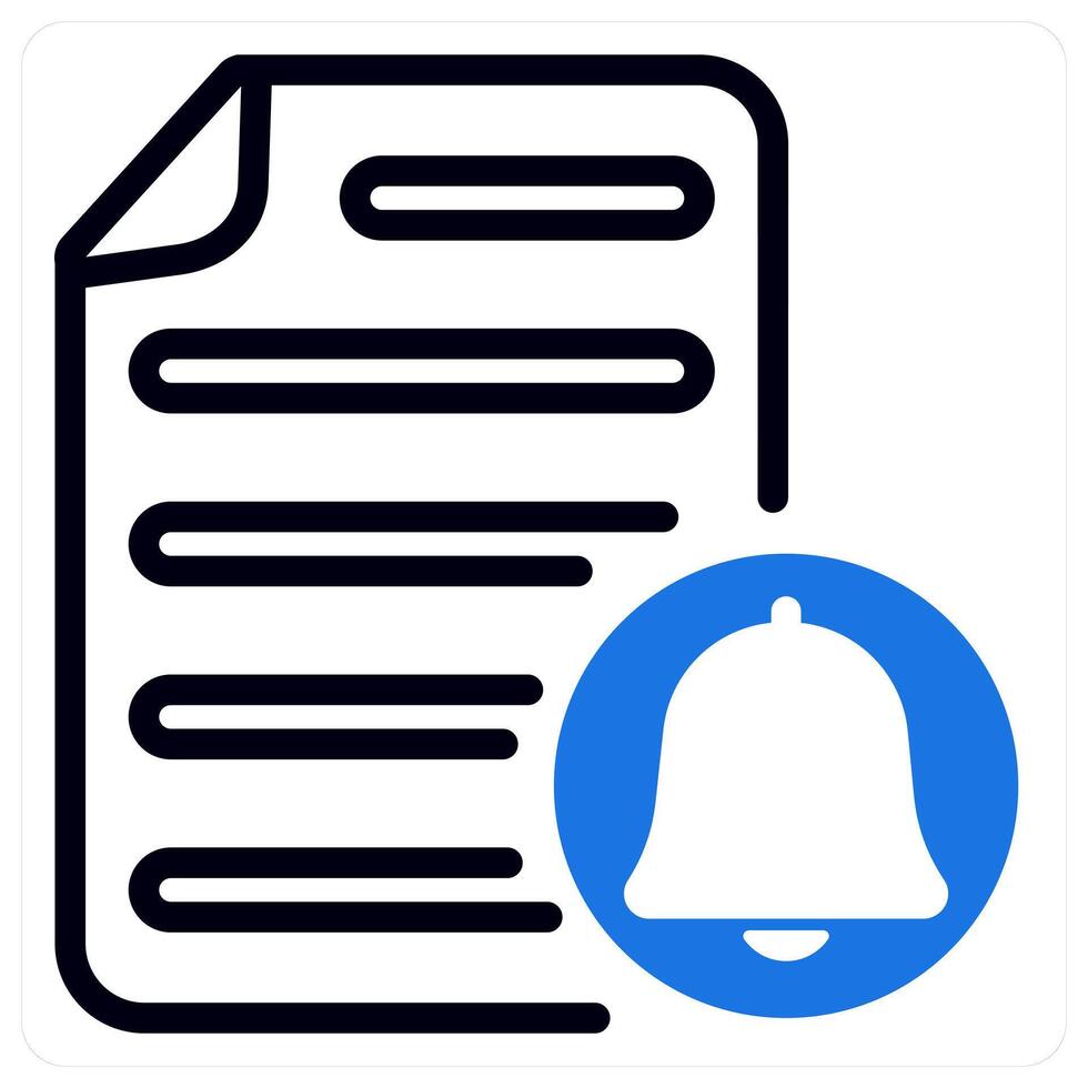file notification icon concept in blue vector