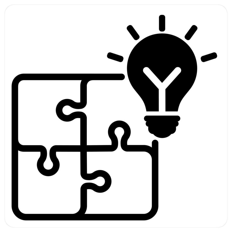 business solution and success in black duo line vector