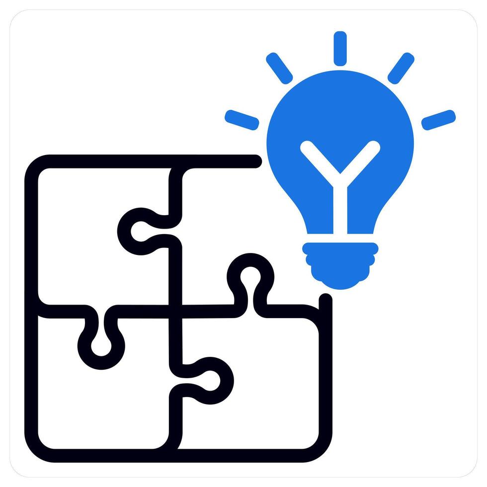 business solution and success in blue duo line vector
