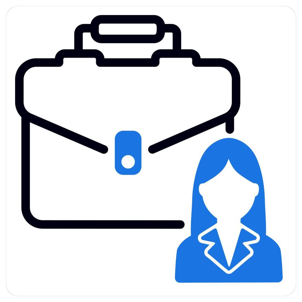 employability and talent in blue duo line vector