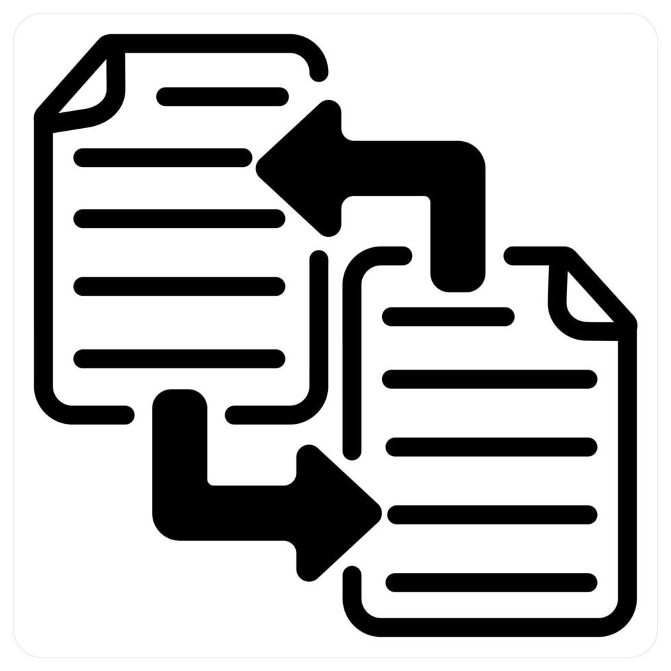 file transfer icon concept in black vector