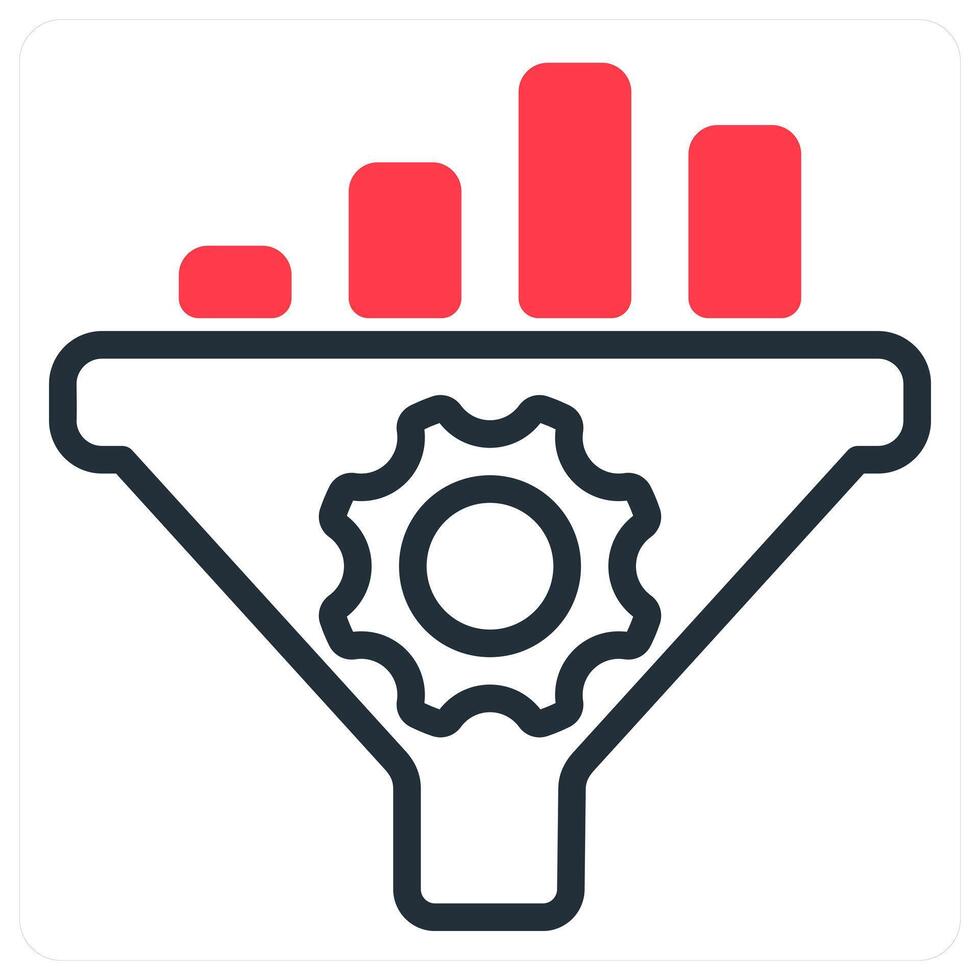 seo conversion rate icon concept in red vector