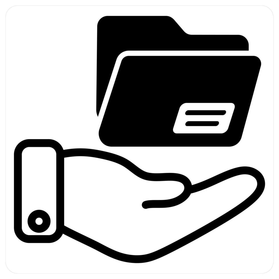 file sharing icon concept in black vector
