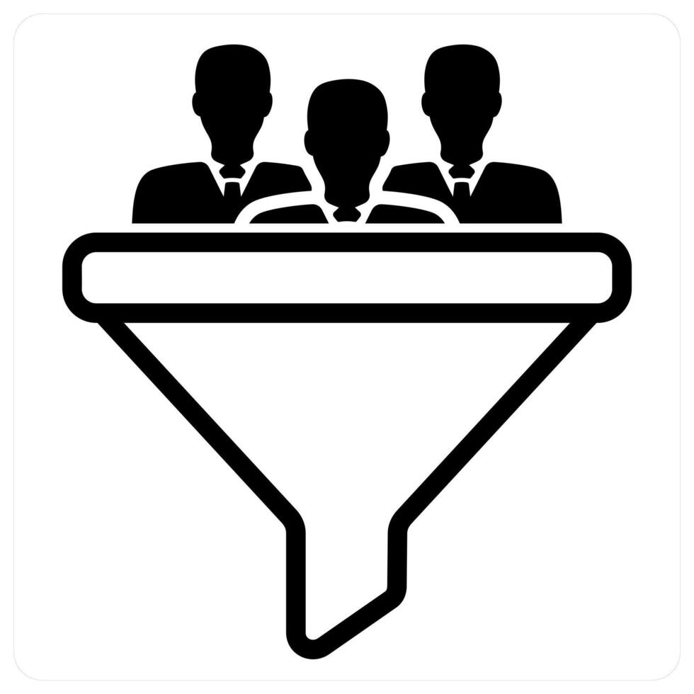 conversion rate icon concept in black vector