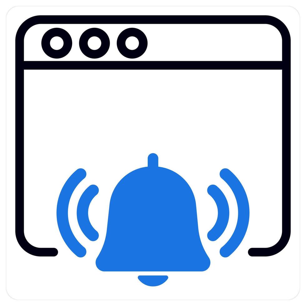 seo notification icon concept in blue vector