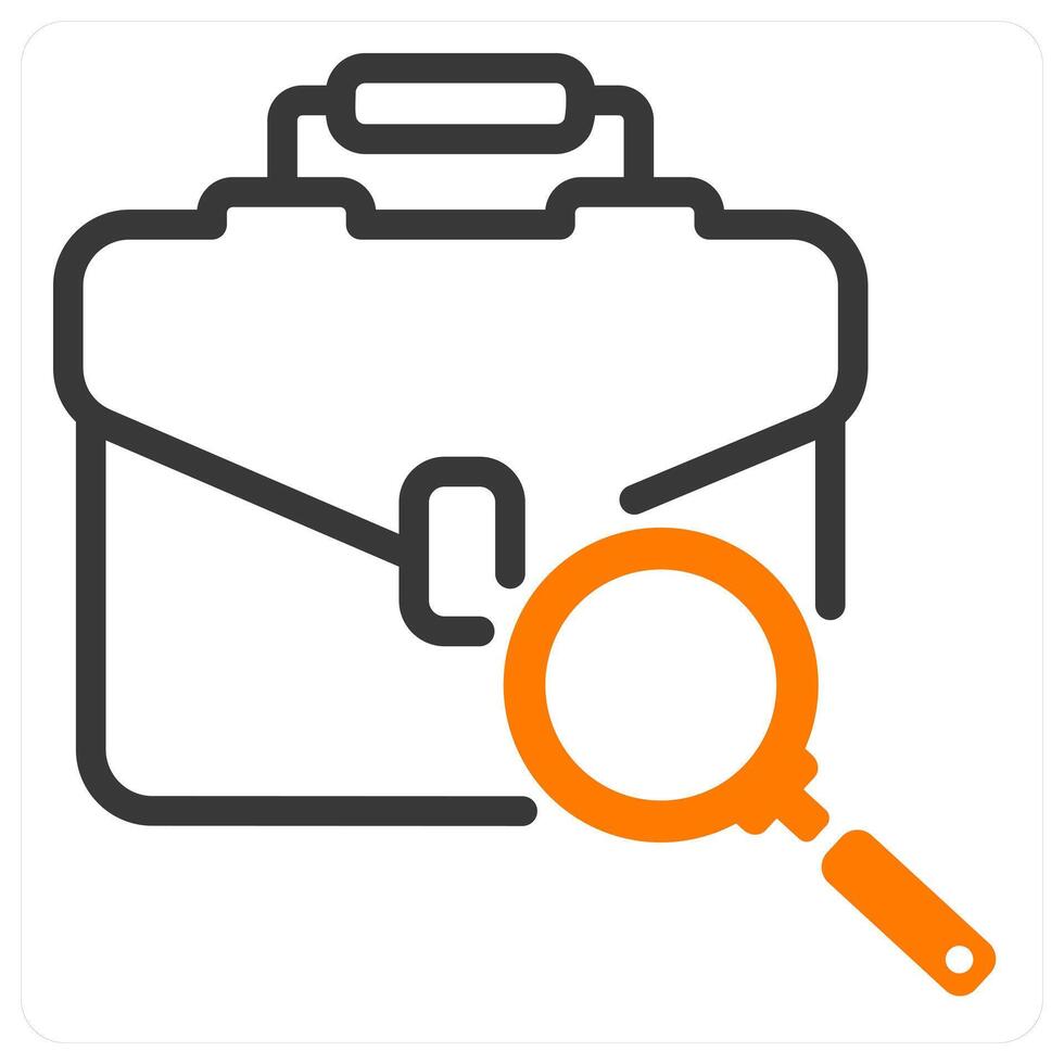 looking or hiring job in orange duo line vector