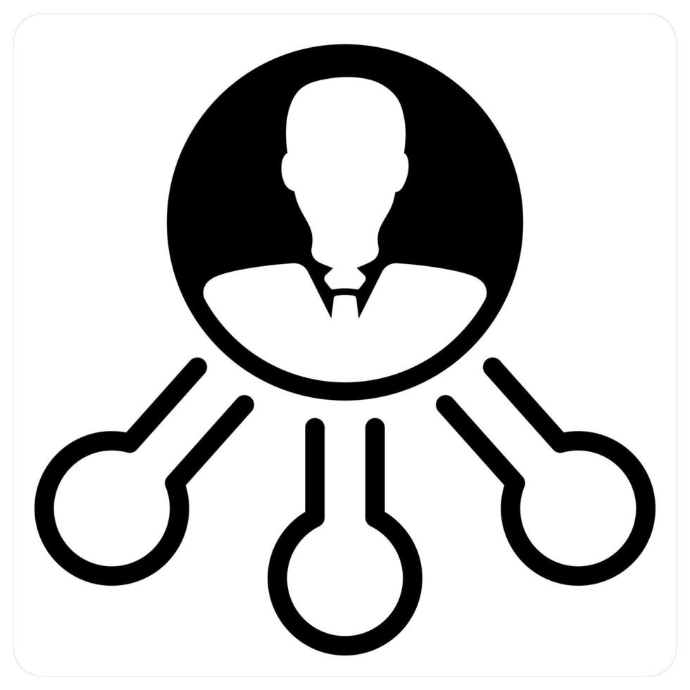 affiliate icon concept in black vector