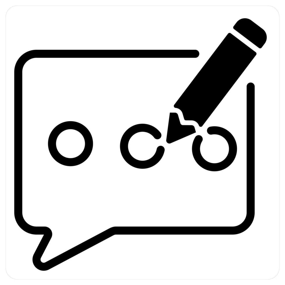 blog icon concept in black vector