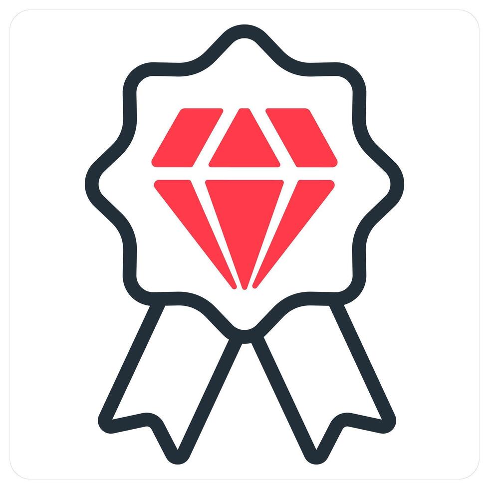 premium quality icon concept in red vector