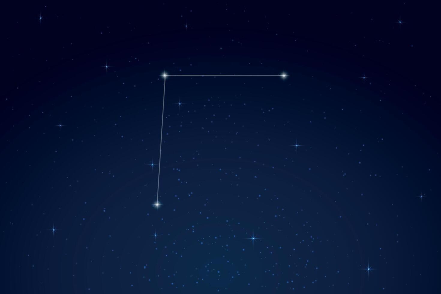 Coma Berenices Constellation with Star Names in Night Sky vector