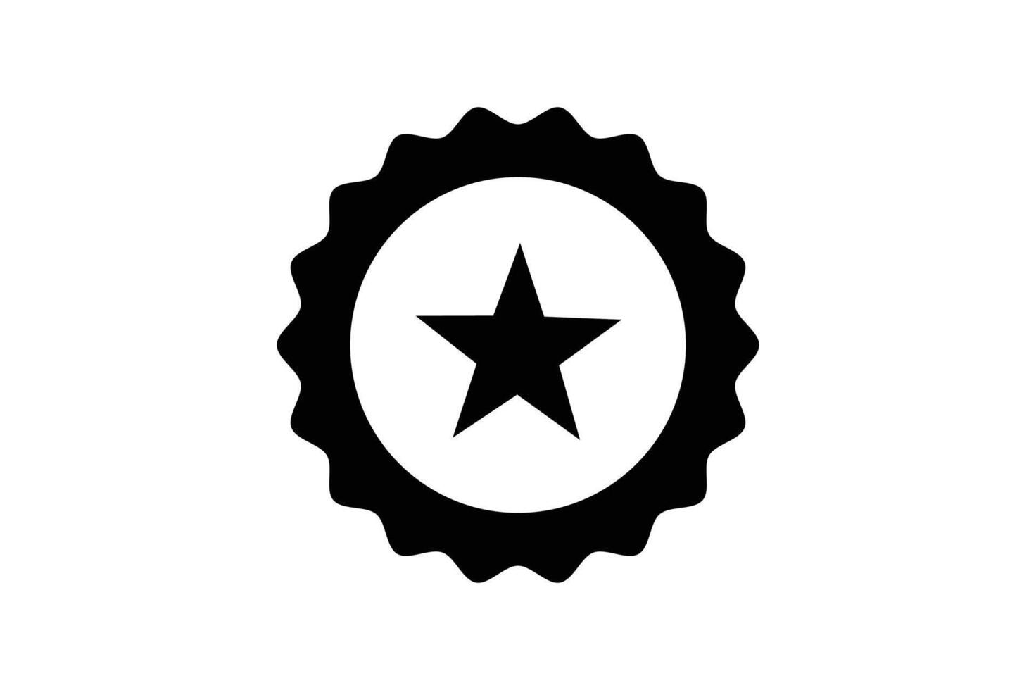 Star Symbol Badge Icon, star shape badge, sharp star icon, star award badge, premium label icon vector