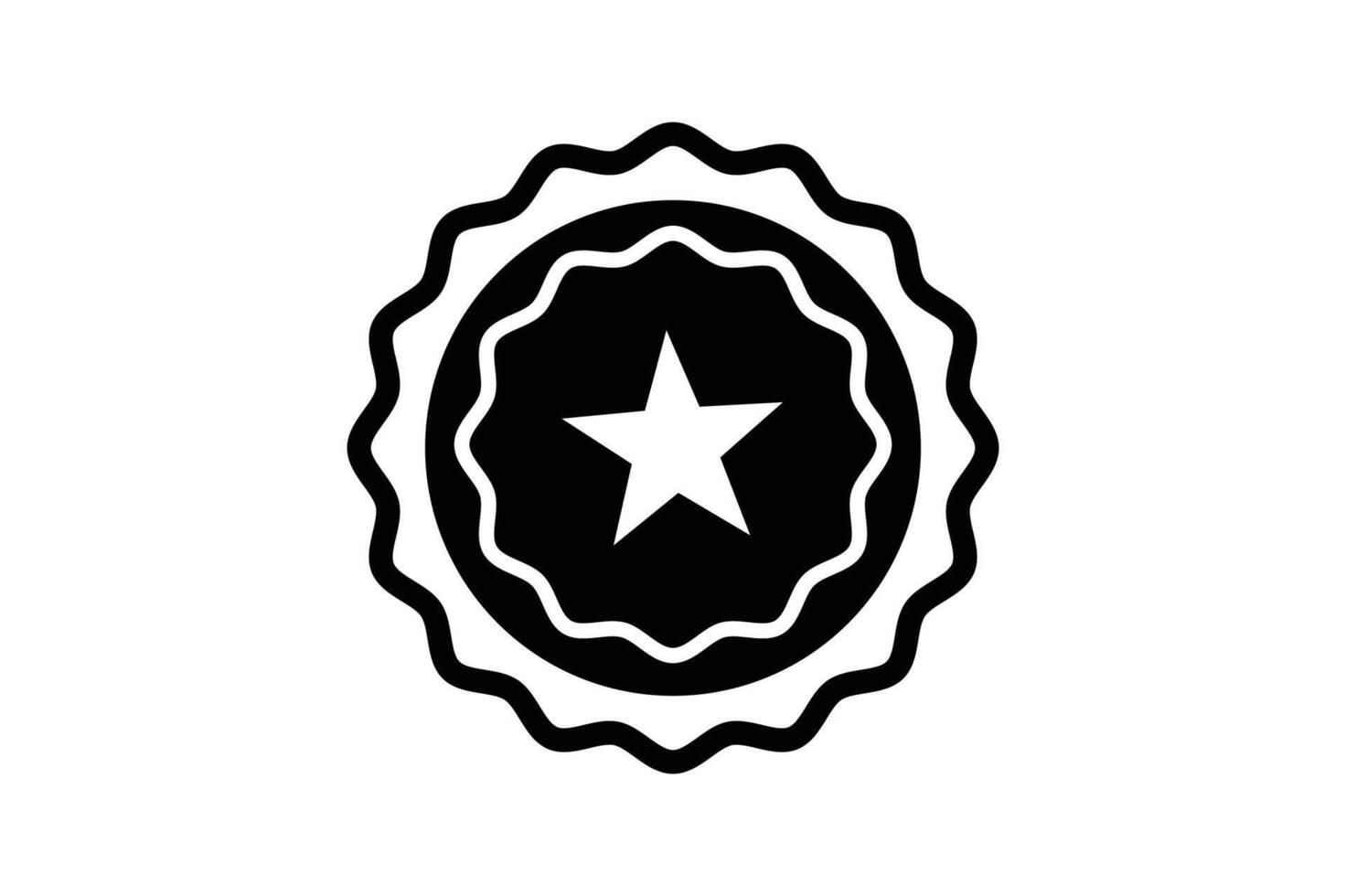 Glossy Star Badge Icon, star shape badge, sharp star icon, star award badge, premium label icon vector