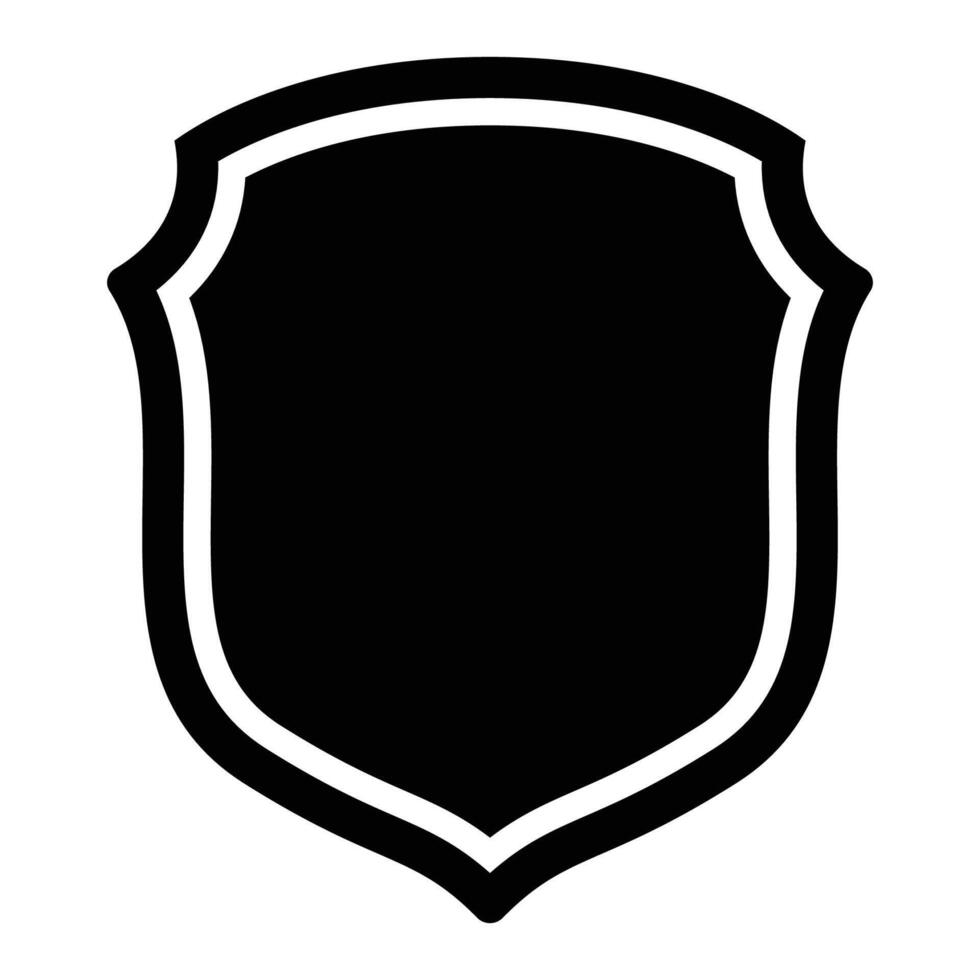 single shield design icon flat vector