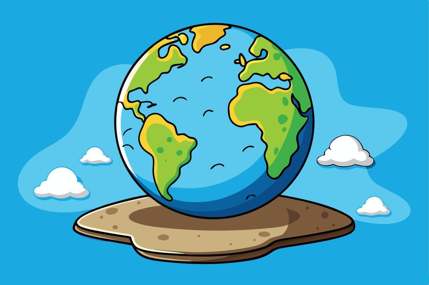World environment day Earth globe vector