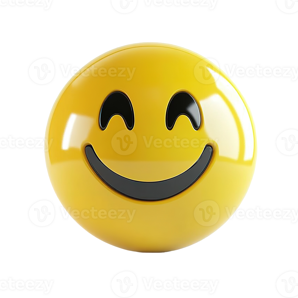 A smiling yellow emoji with curved mouth and closed eyes png
