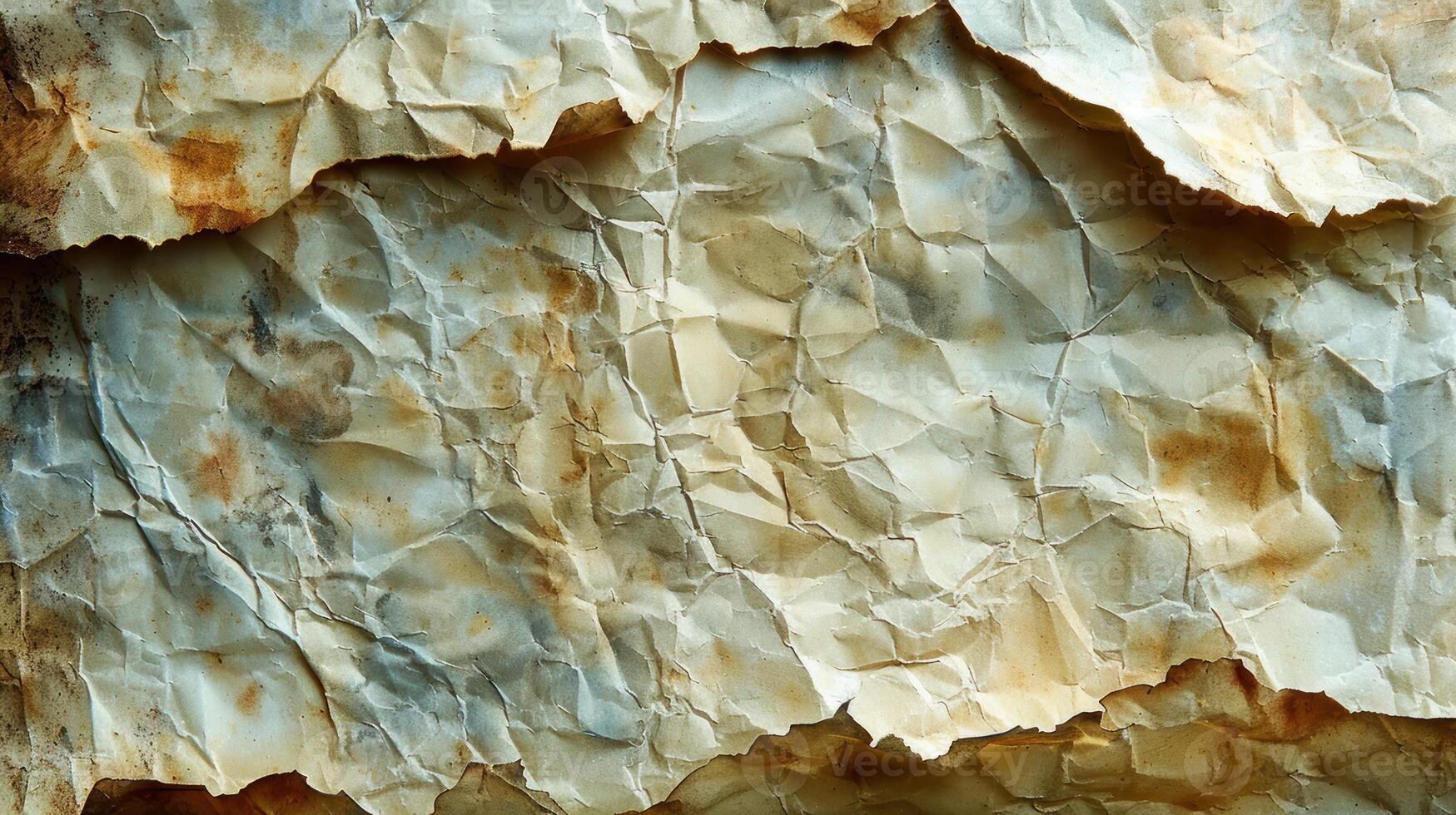 Crumpled paper texture background photo