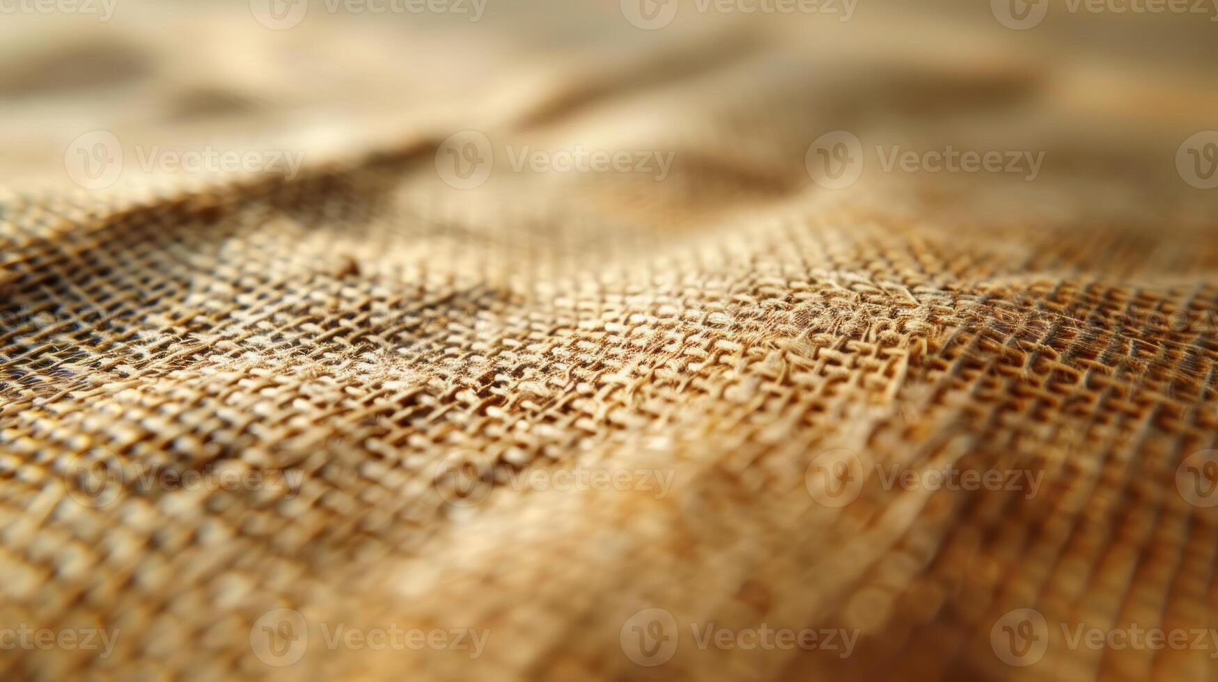 Close-up of a natural burlap fabric texture. photo