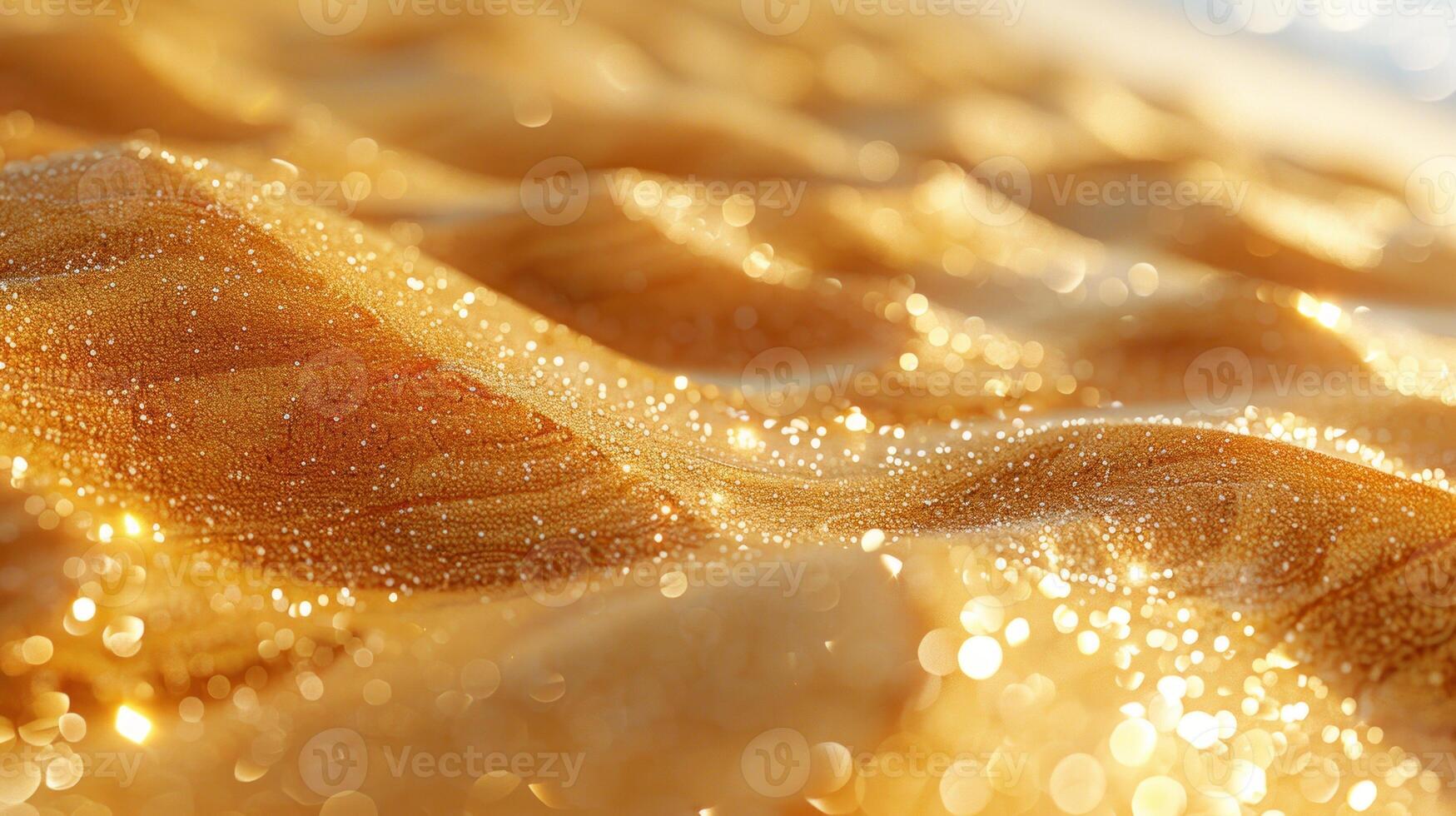 Golden sand texture, abstract background, glistening, sparkle, detail, surface. photo