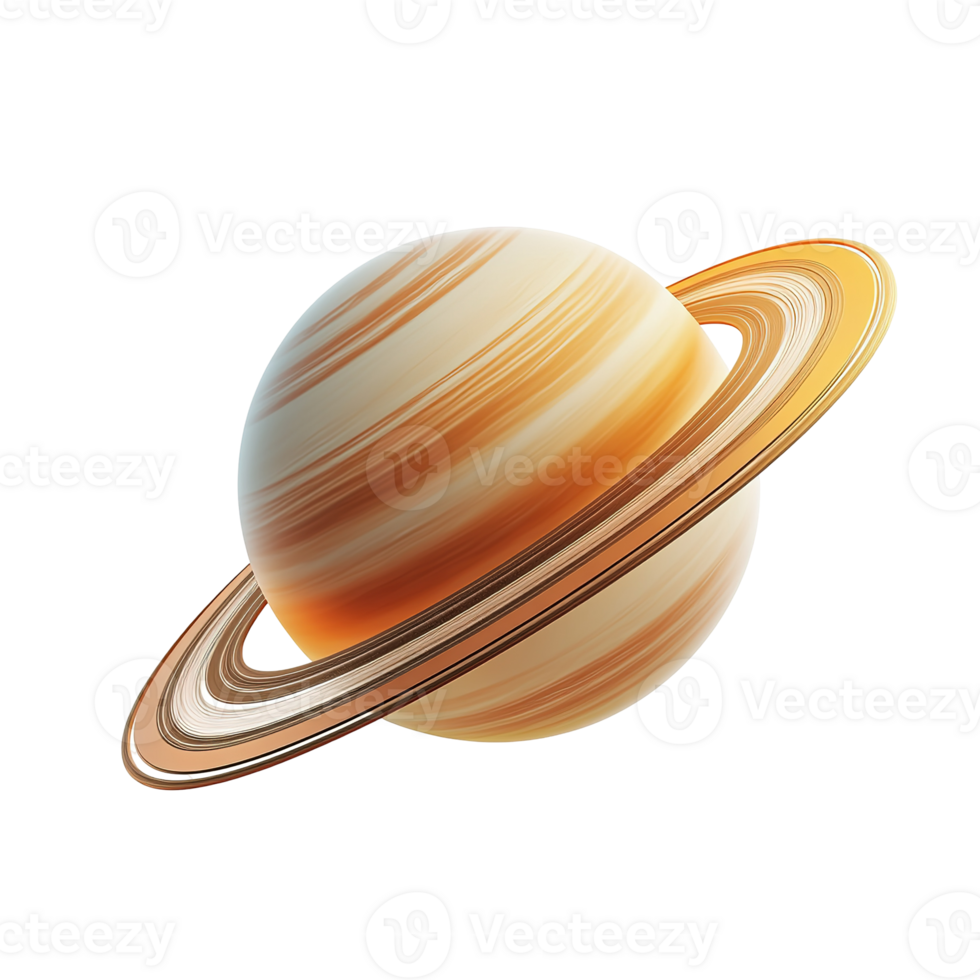 The illustration shows a planet with visible ring structures circling png