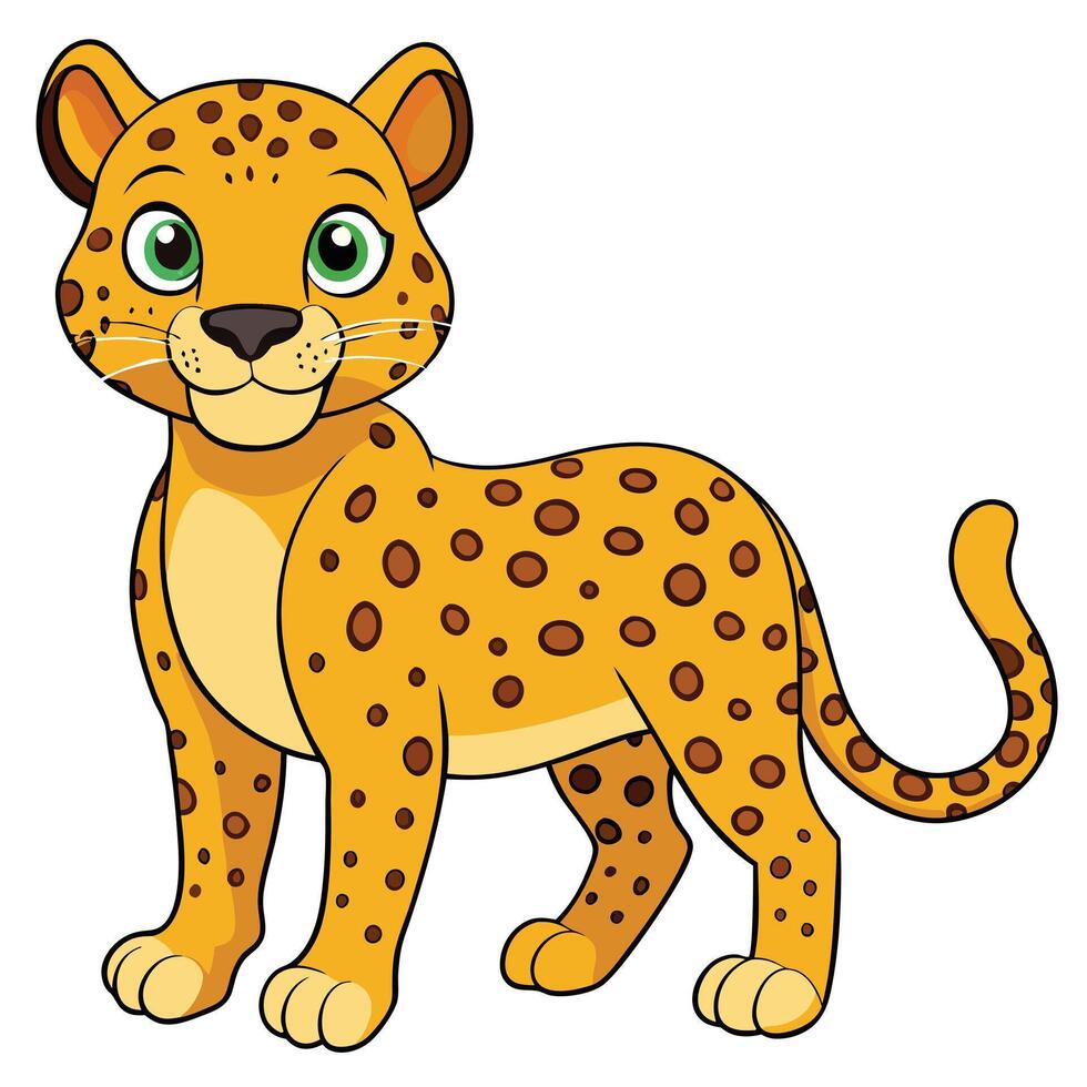 Cartoon Leopard Illustration vector