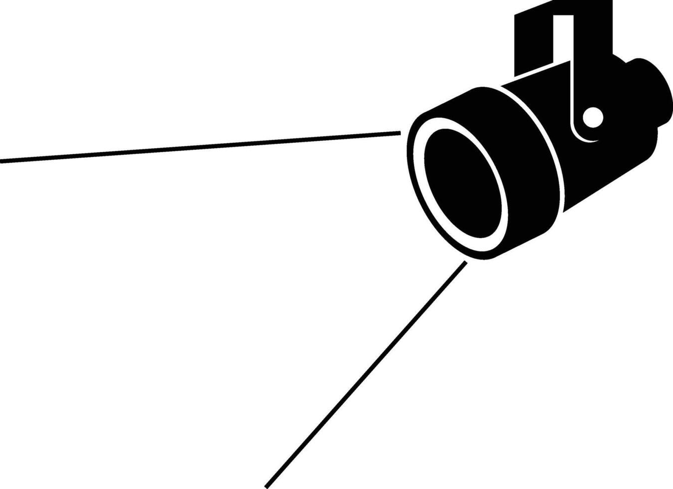Spotlight, Theater Stage Icon Symbol vector